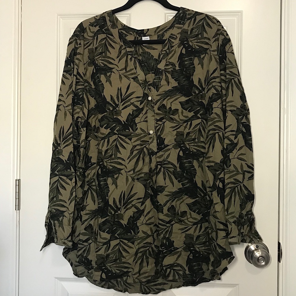 Green Safari Button Down Shirt